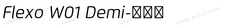 Flexo W01 Demi字体转换